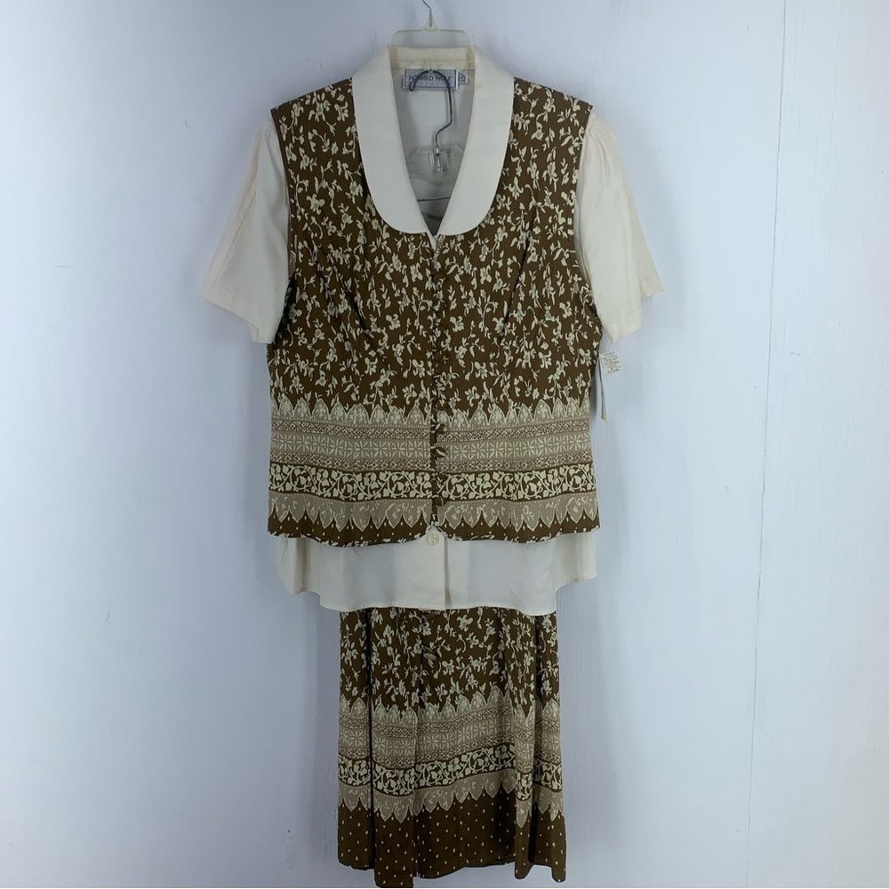 Vtg Howard‎ Wolf Womens 8 Set Modest Geek Cottage Granny Core Dead stock NEW USA